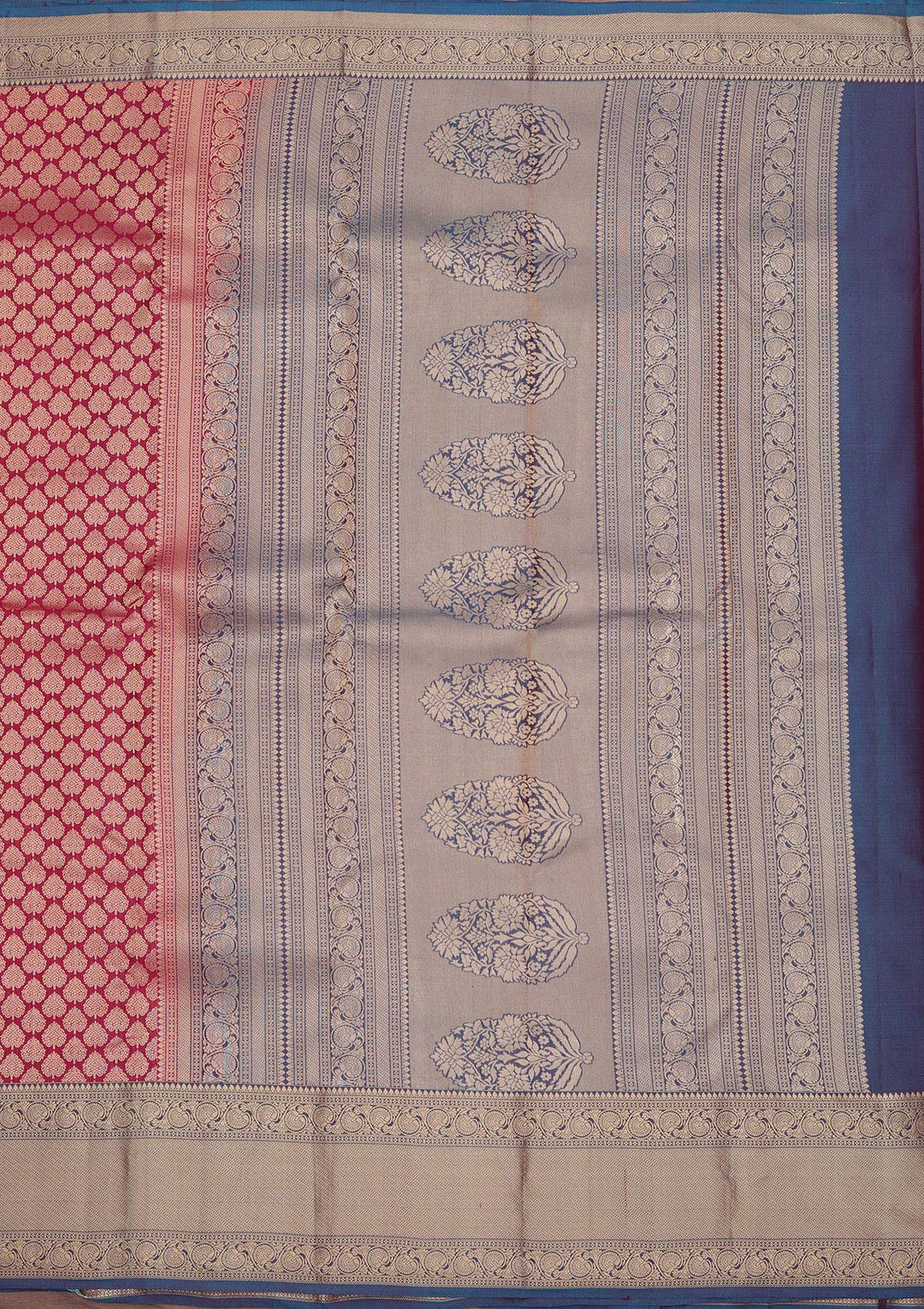 Purple Zariwork Pure Silk Saree