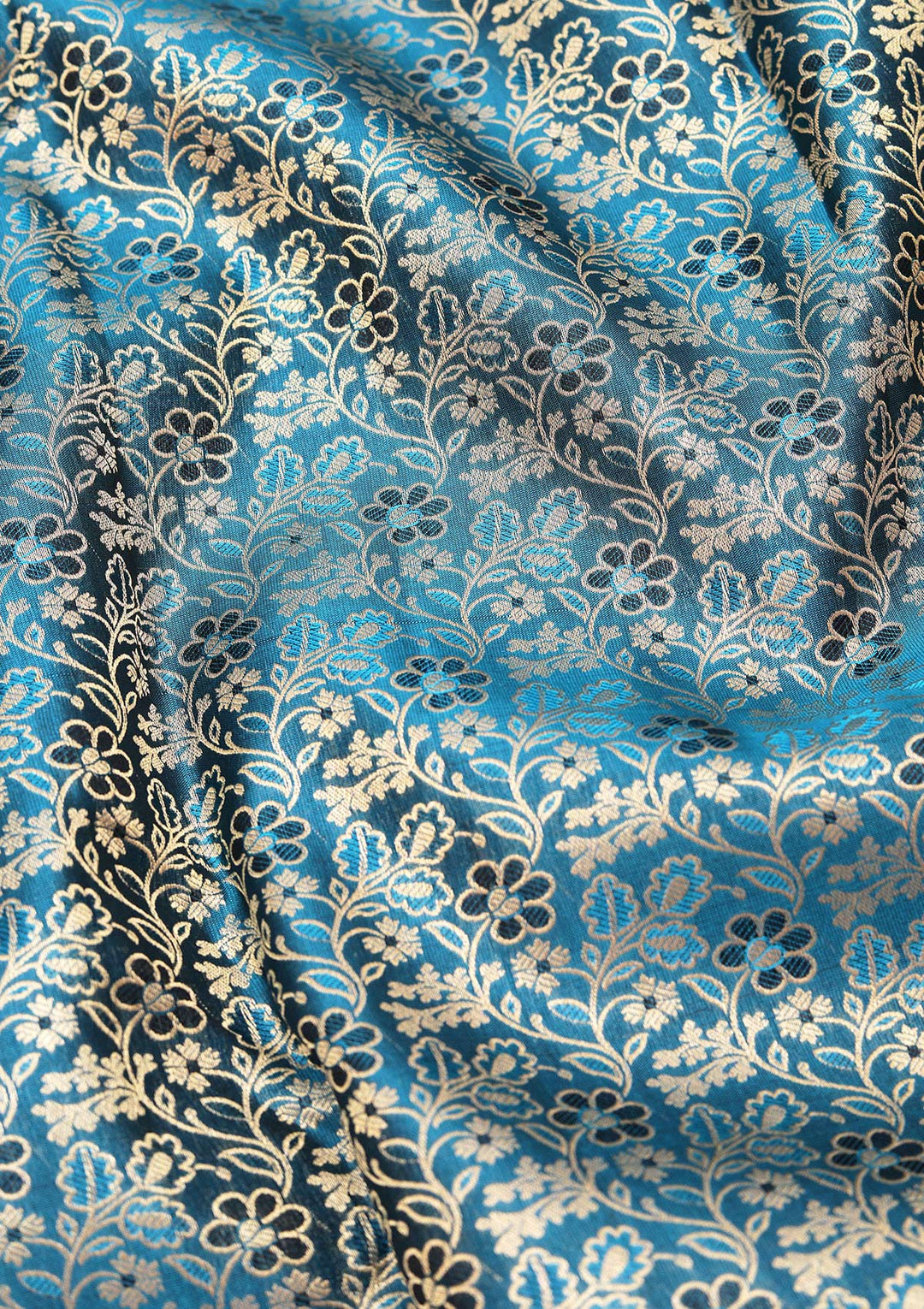 Rama Green Zariwork Pure Silk Saree