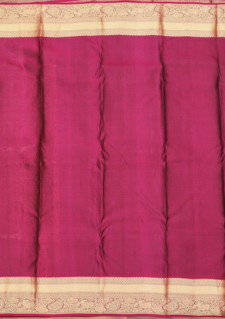 Rama Green Zariwork Pure Silk Saree
