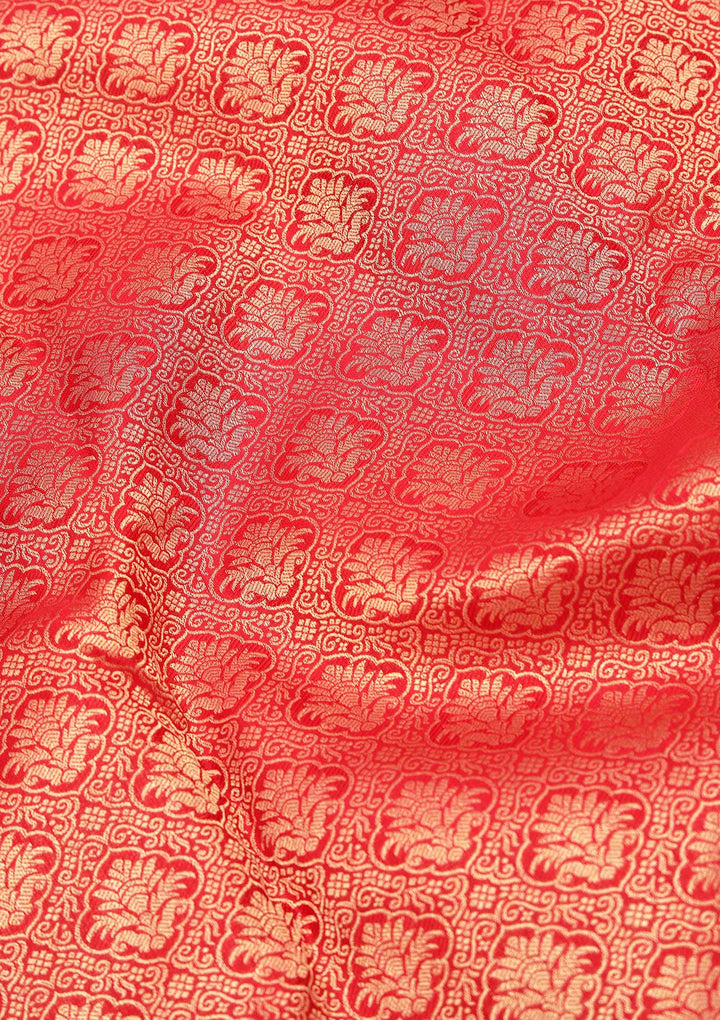 Red Zariwork Pure Silk Saree