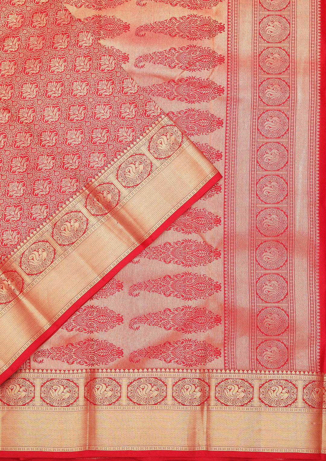 Red Zariwork Pure Silk Saree
