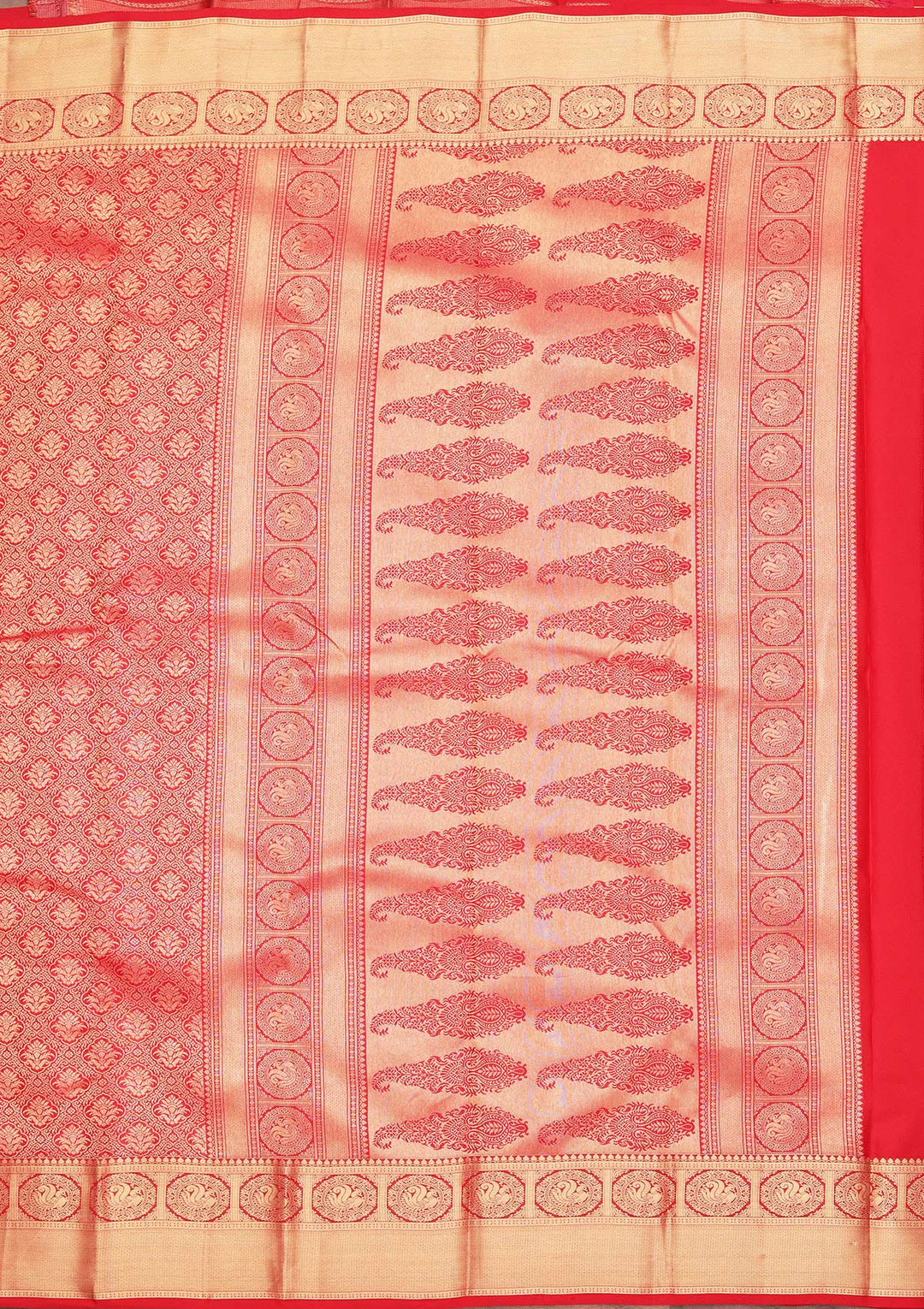 Red Zariwork Pure Silk Saree