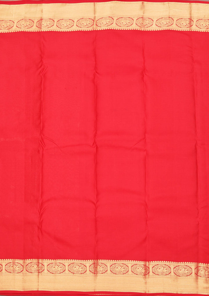 Red Zariwork Pure Silk Saree