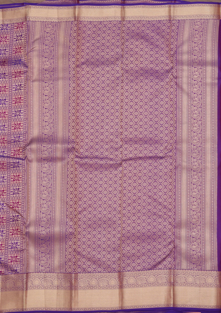 Royal Blue Zariwork Pure Silk Saree