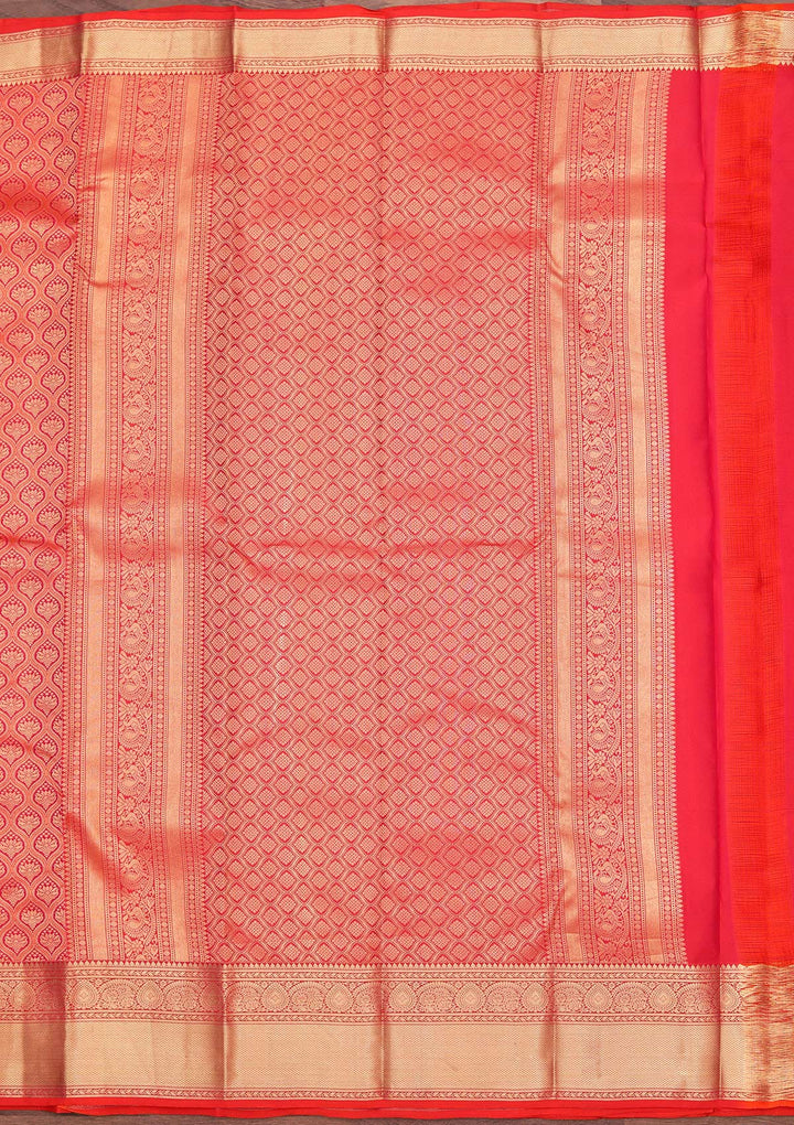 Red Zariwork Pure Silk Saree