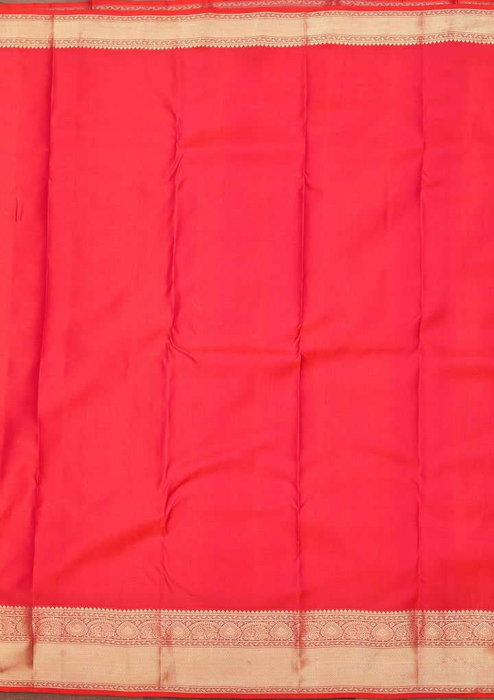 Red Zariwork Pure Silk Saree