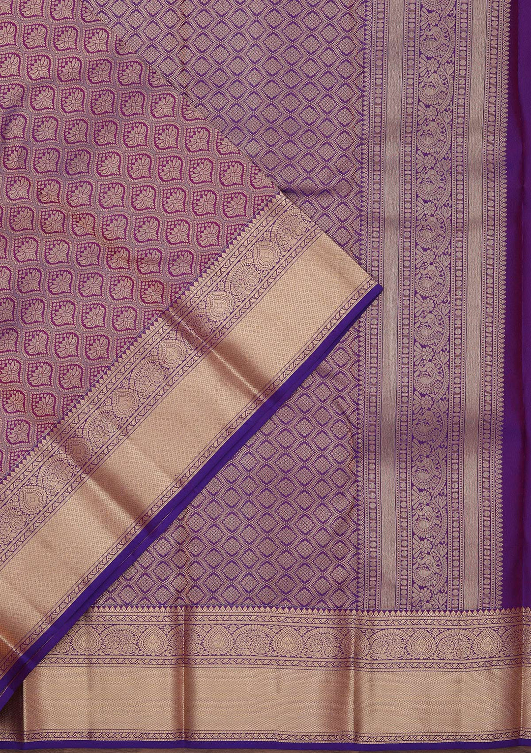 Royal Blue Zariwork Pure Silk Saree