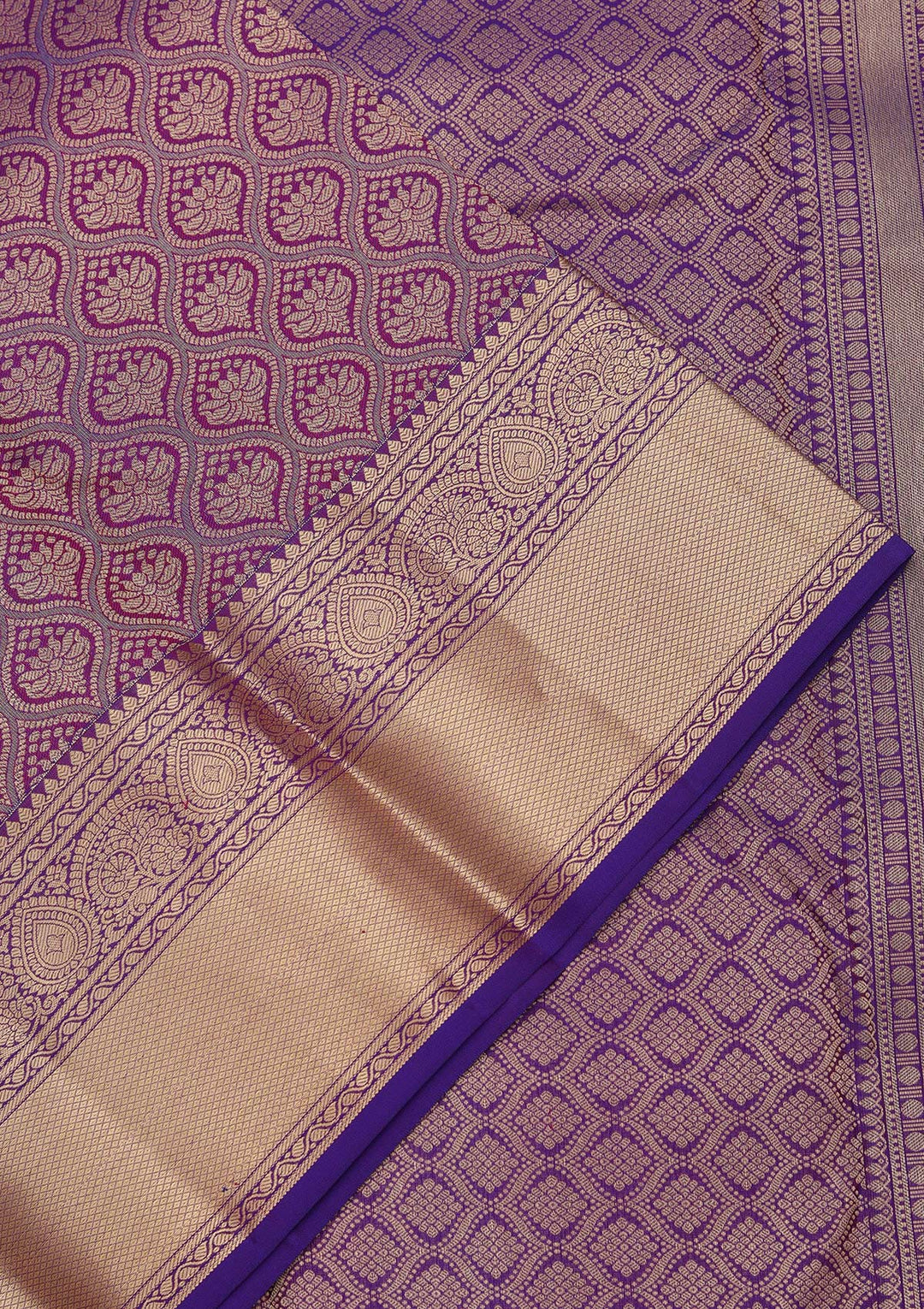 Royal Blue Zariwork Pure Silk Saree