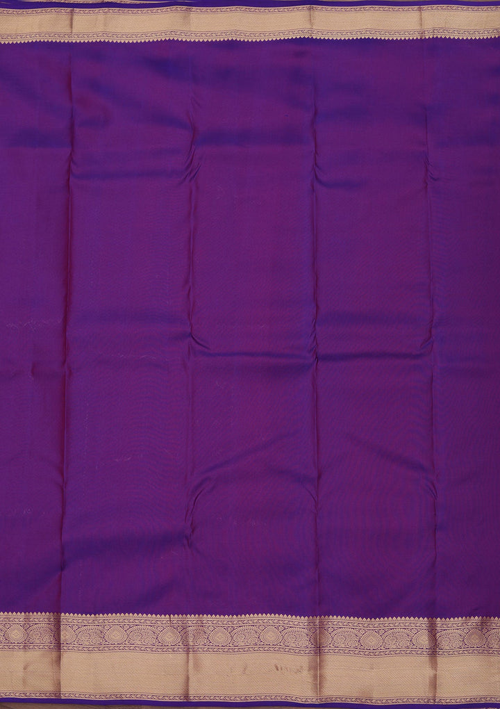 Royal Blue Zariwork Pure Silk Saree