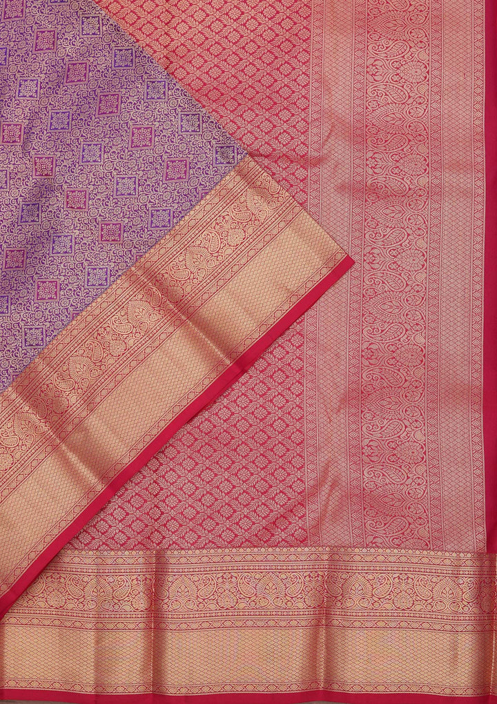 Royal Blue Zariwork Pure Silk Saree-koskii