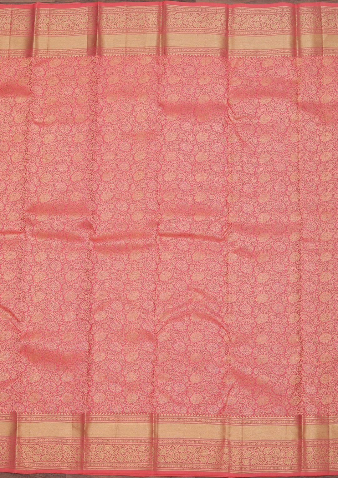 Onion Pink Zariwork Pure Silk Saree-koskii