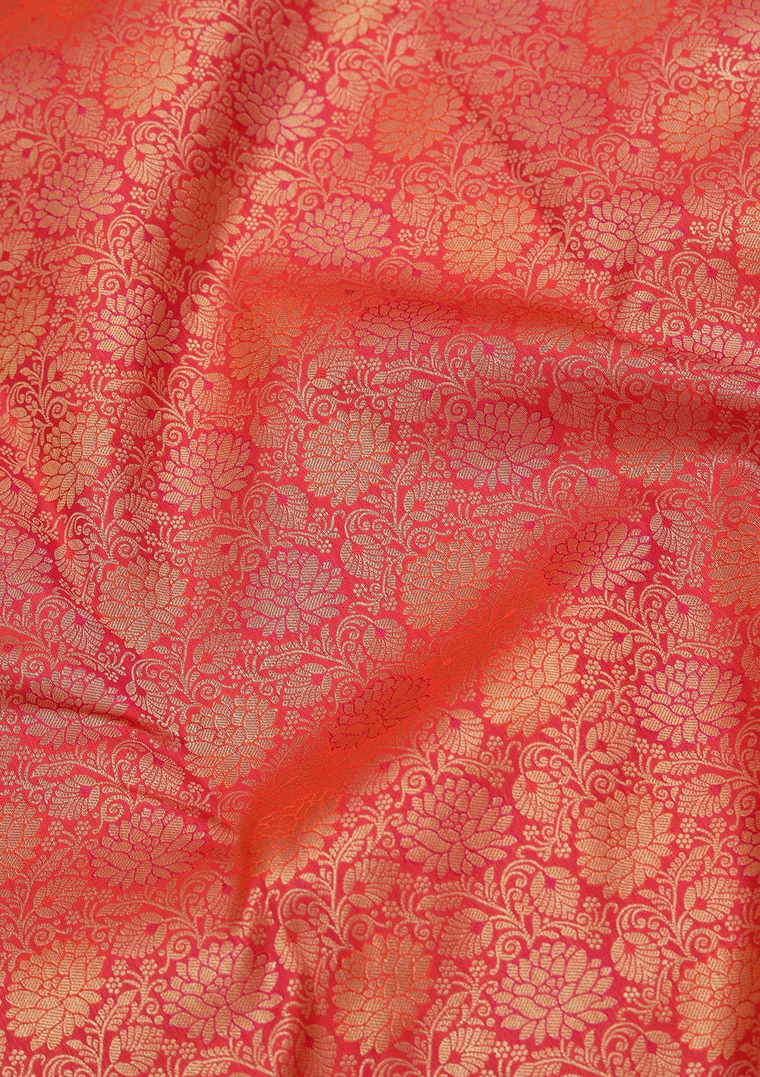 Red Zariwork Pure Silk Saree-koskii