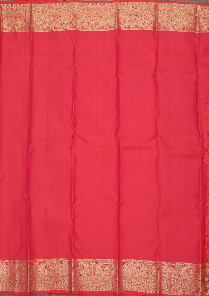 Onion Pink Zariwork Pure Silk Saree