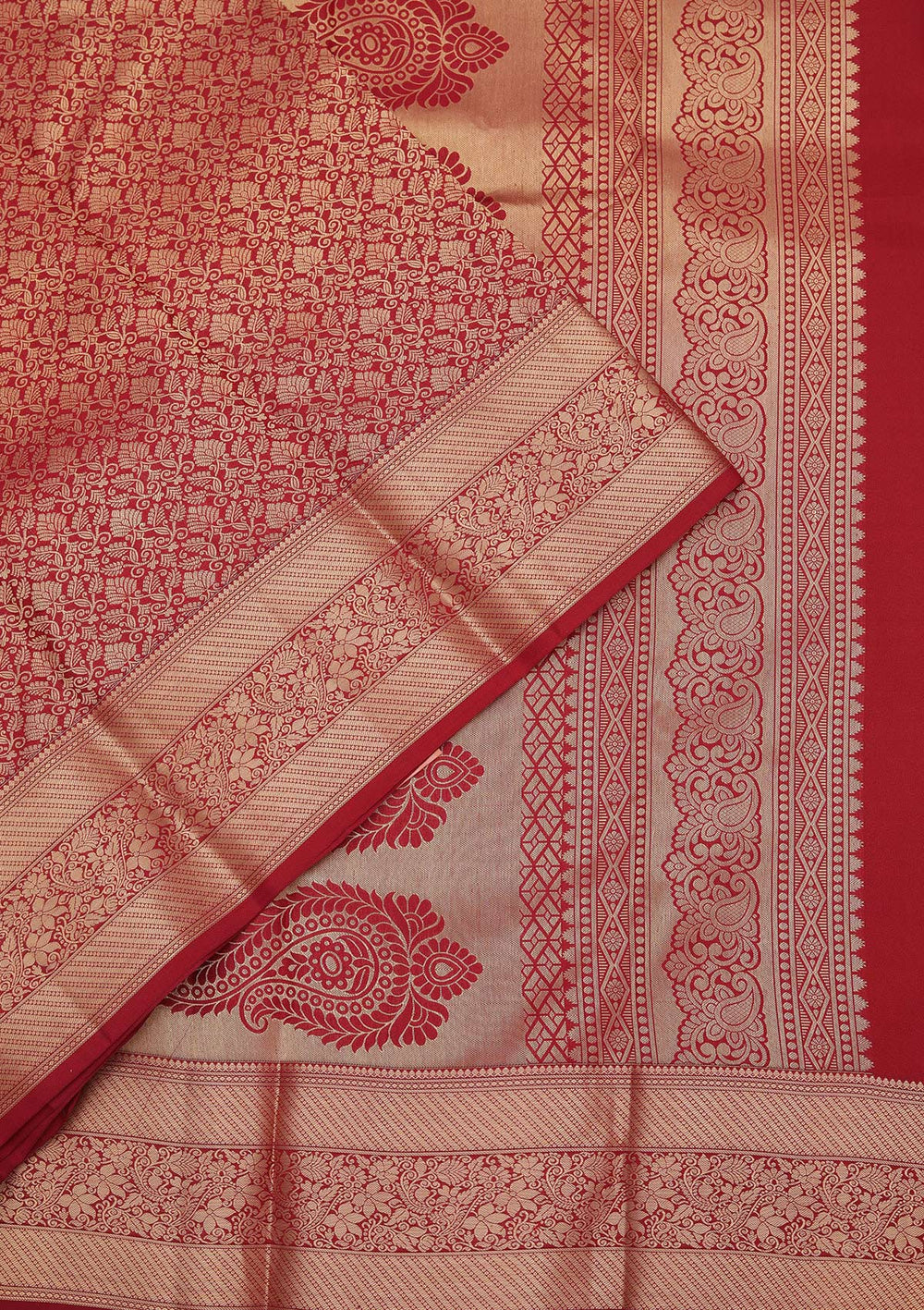 Maroon Zariwork Pure Silk Saree-koskii