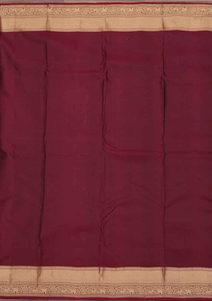 Rama Green Zariwork Pure Silk Saree