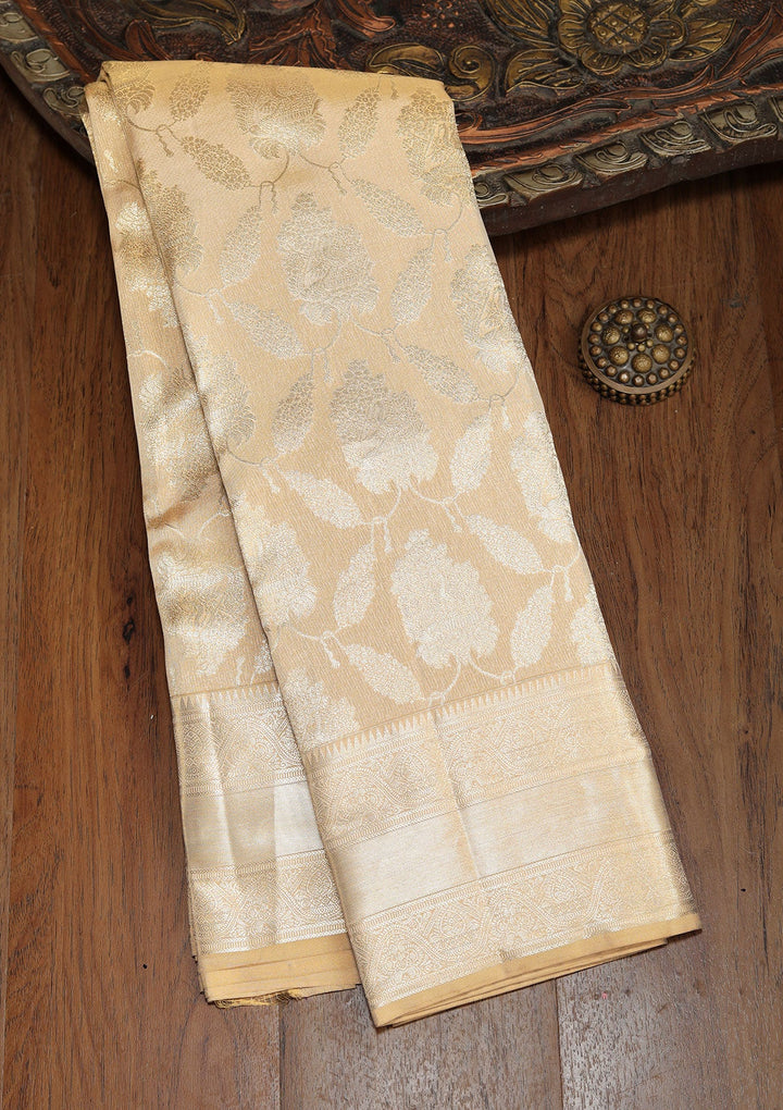 Mehendi Zariwork Pure Silk Saree