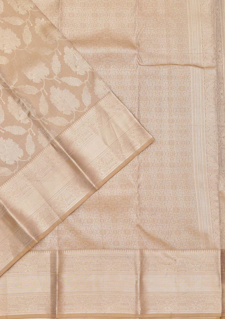 Mehendi Zariwork Pure Silk Saree