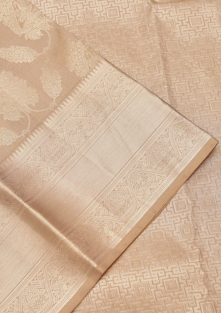 Mehendi Zariwork Pure Silk Saree