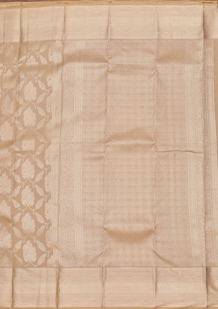 Mehendi Zariwork Pure Silk Saree