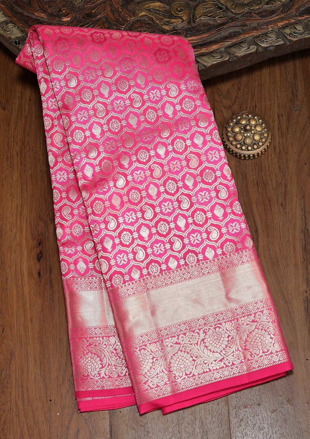 Purple Zariwork Pure Silk Saree