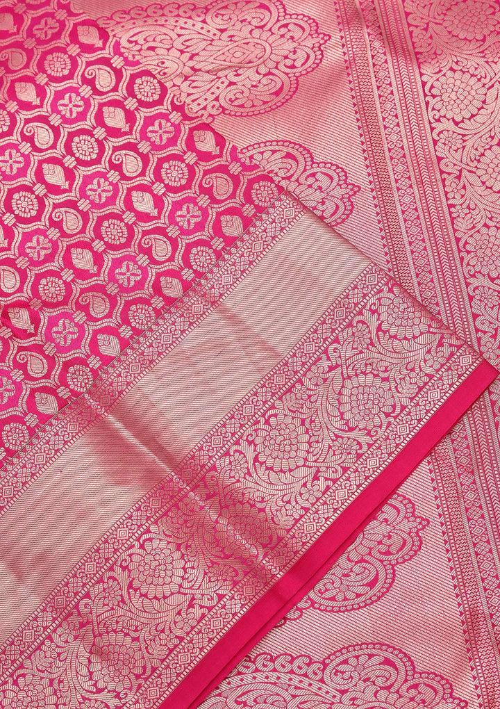 Purple Zariwork Pure Silk Saree