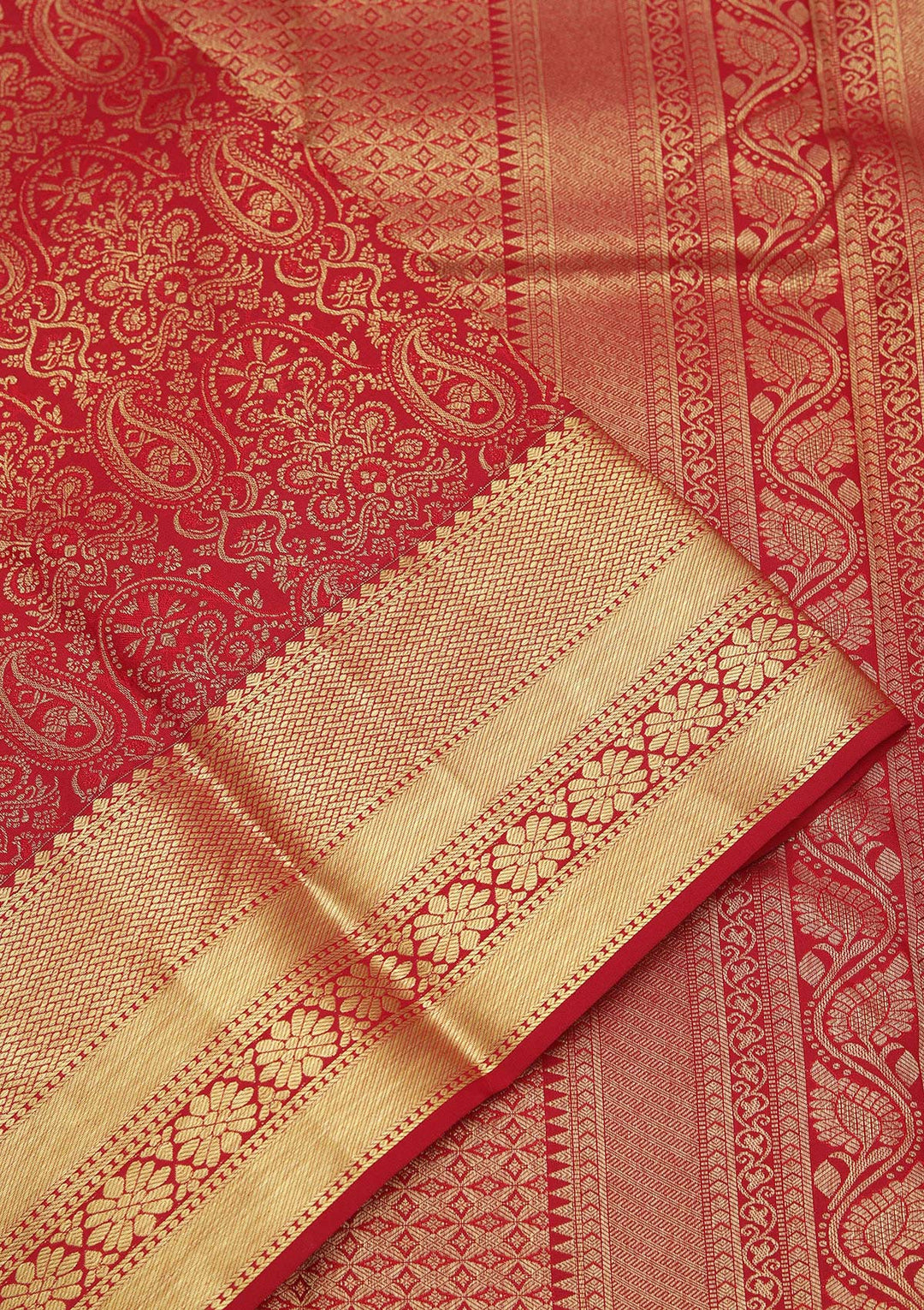 Maroon Zariwork Pure Silk Saree