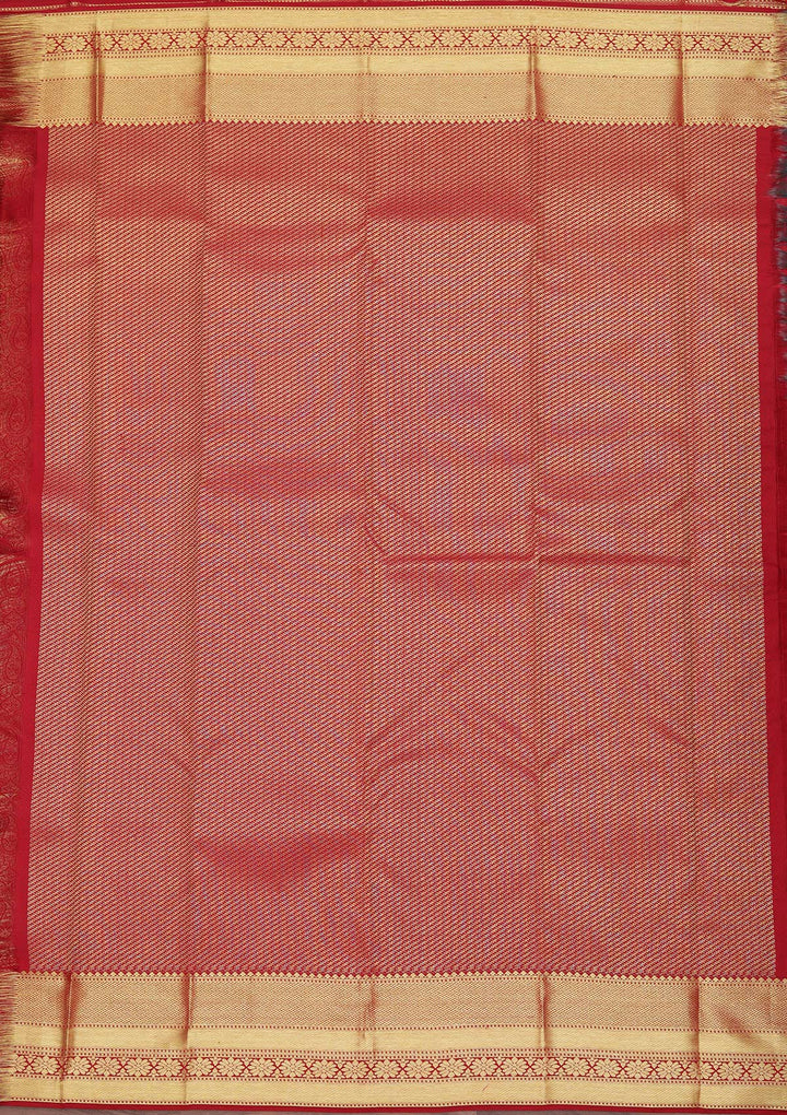 Maroon Zariwork Pure Silk Saree