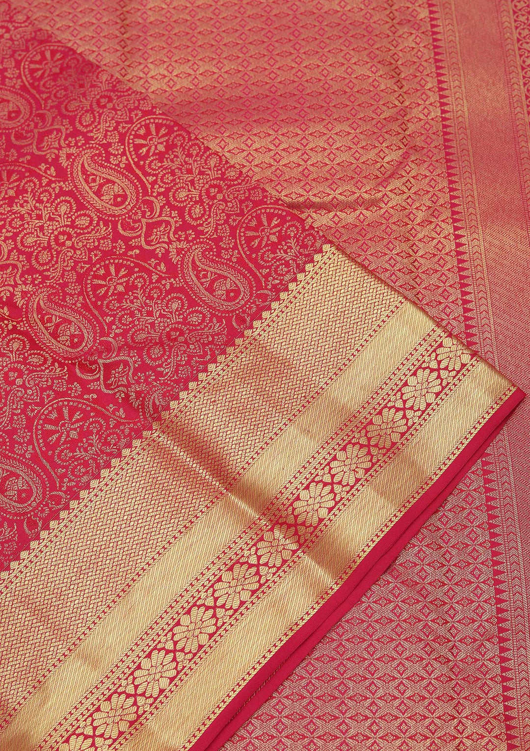 Red Zariwork Pure Silk Saree
