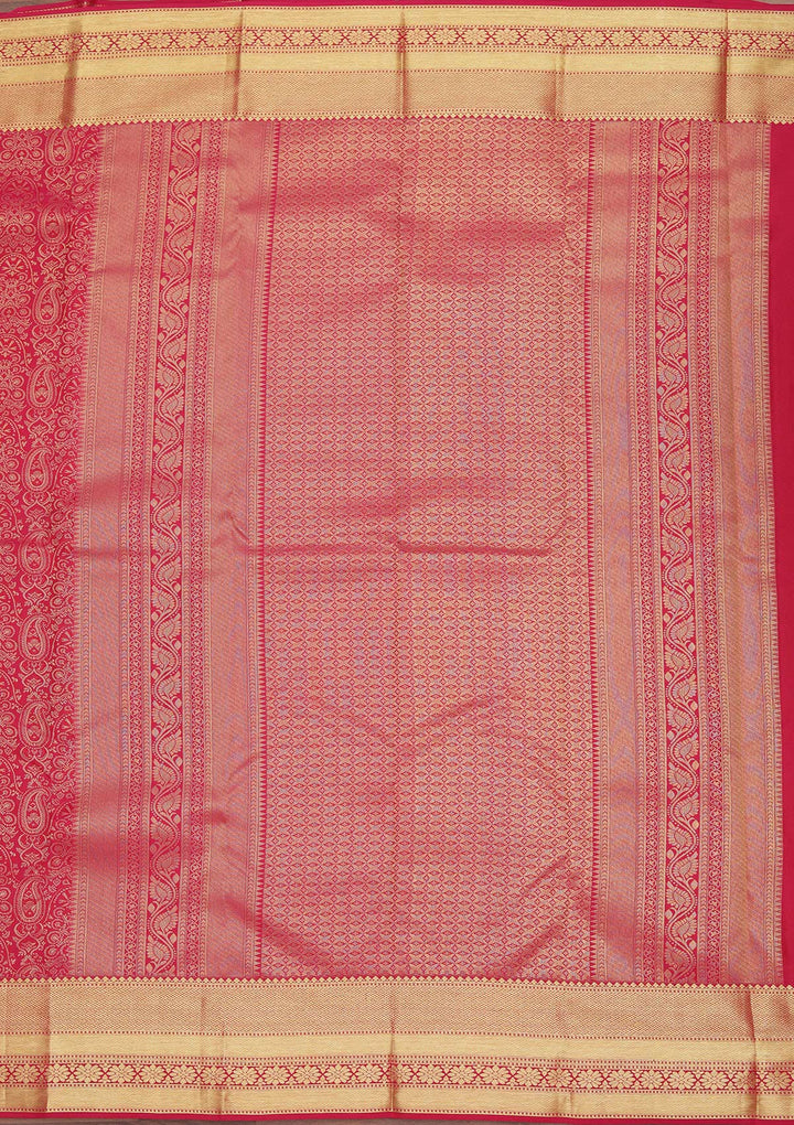Red Zariwork Pure Silk Saree