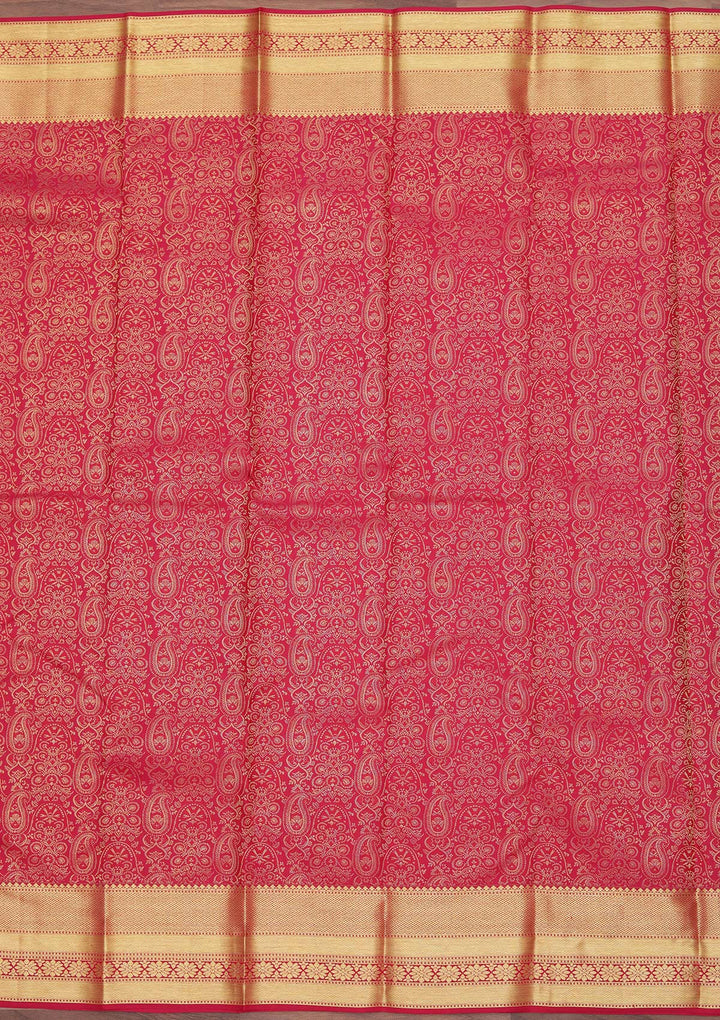 Red Zariwork Pure Silk Saree
