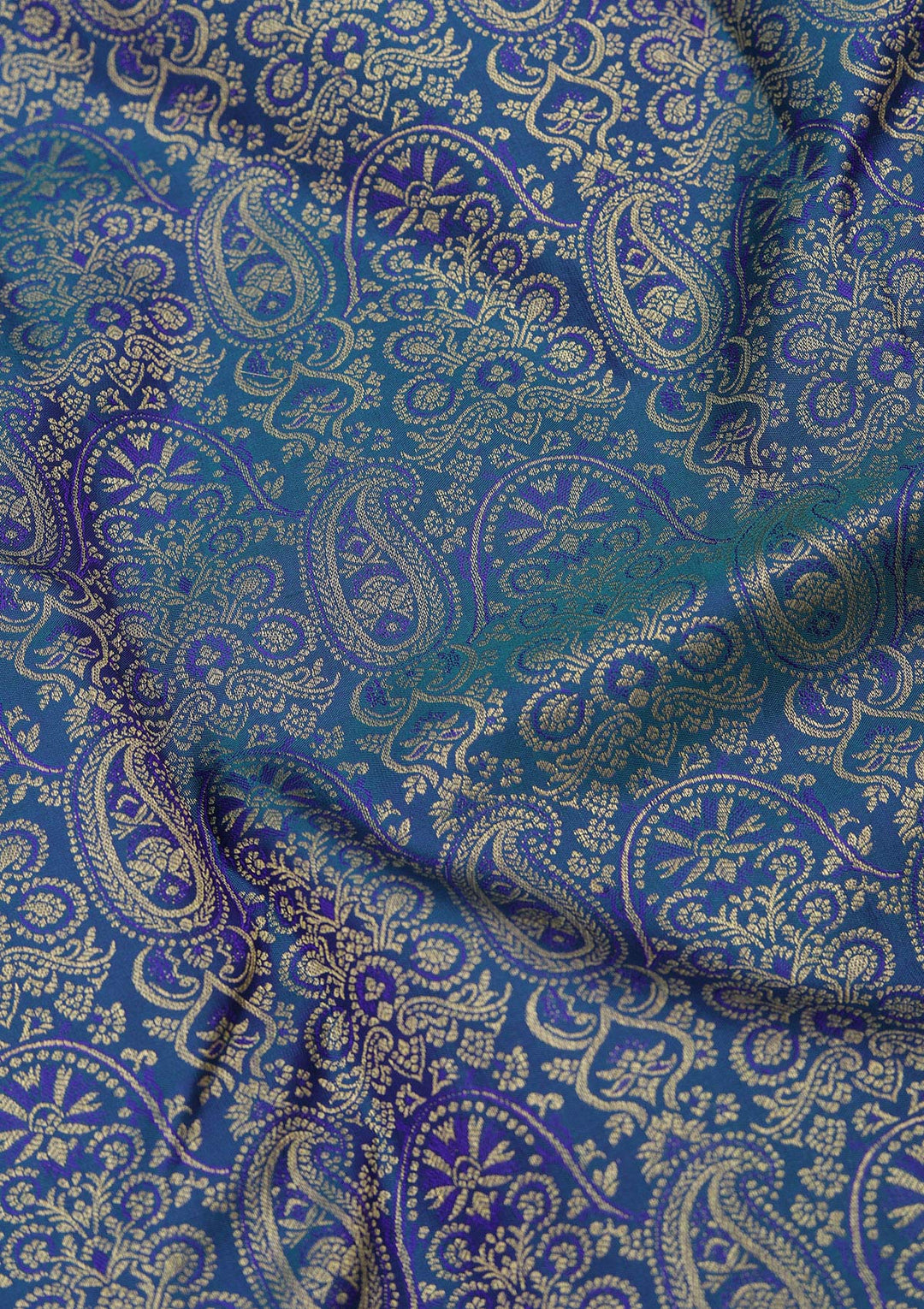 Royal Blue Zariwork Pure Silk Saree