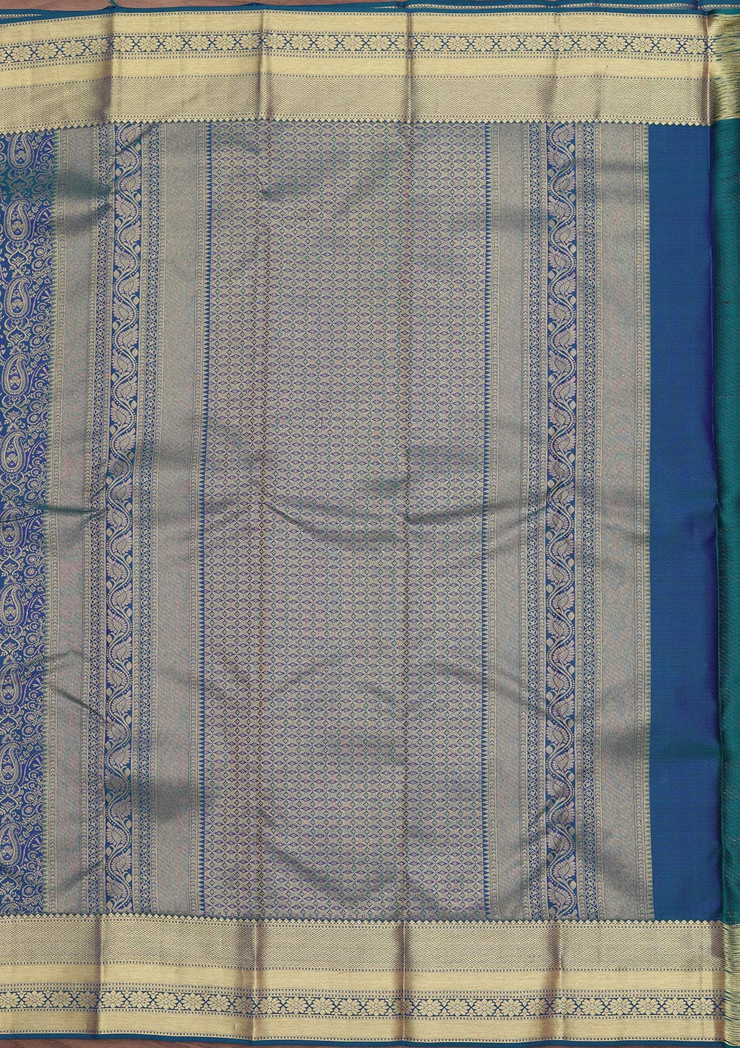 Royal Blue Zariwork Pure Silk Saree