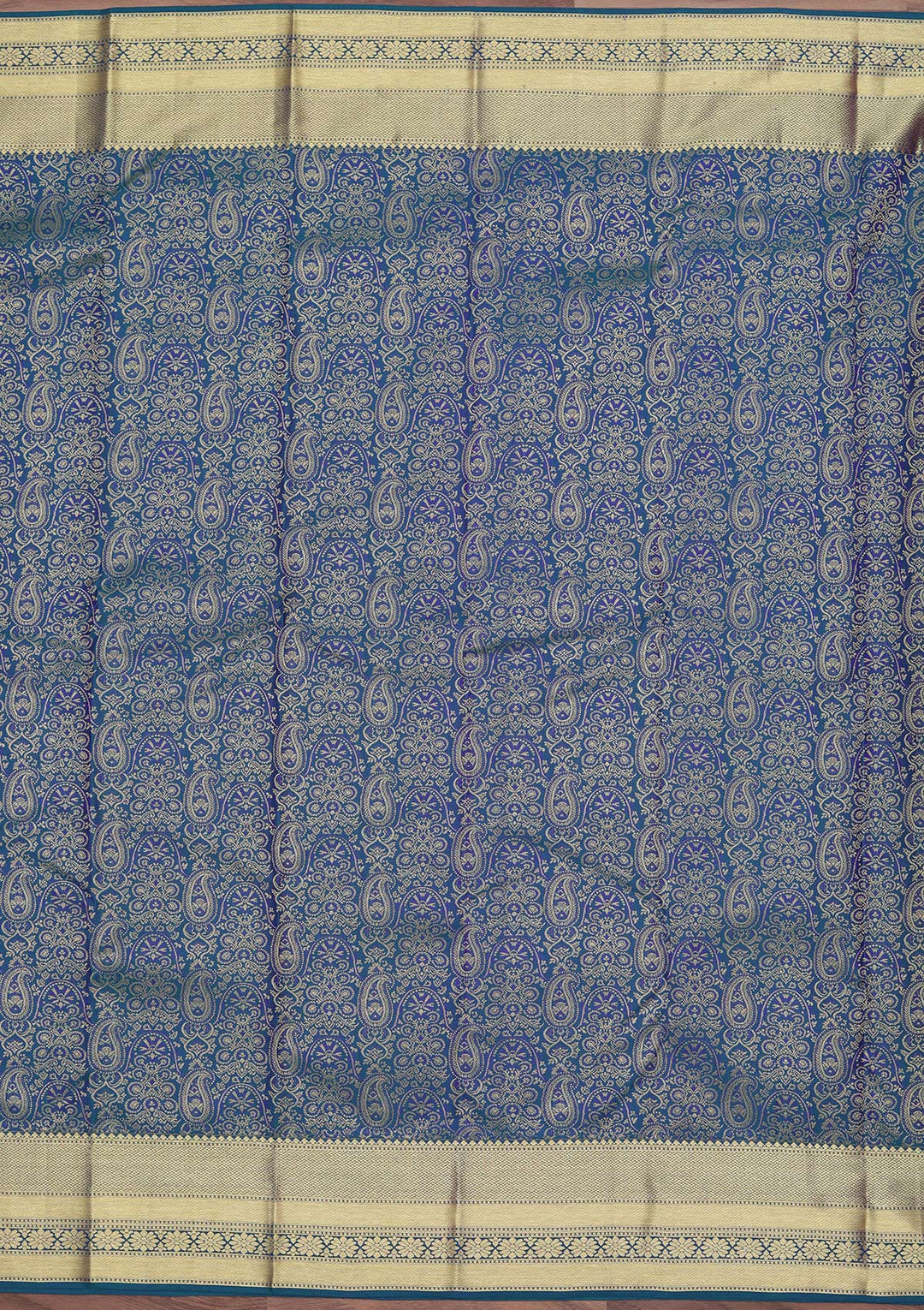 Royal Blue Zariwork Pure Silk Saree