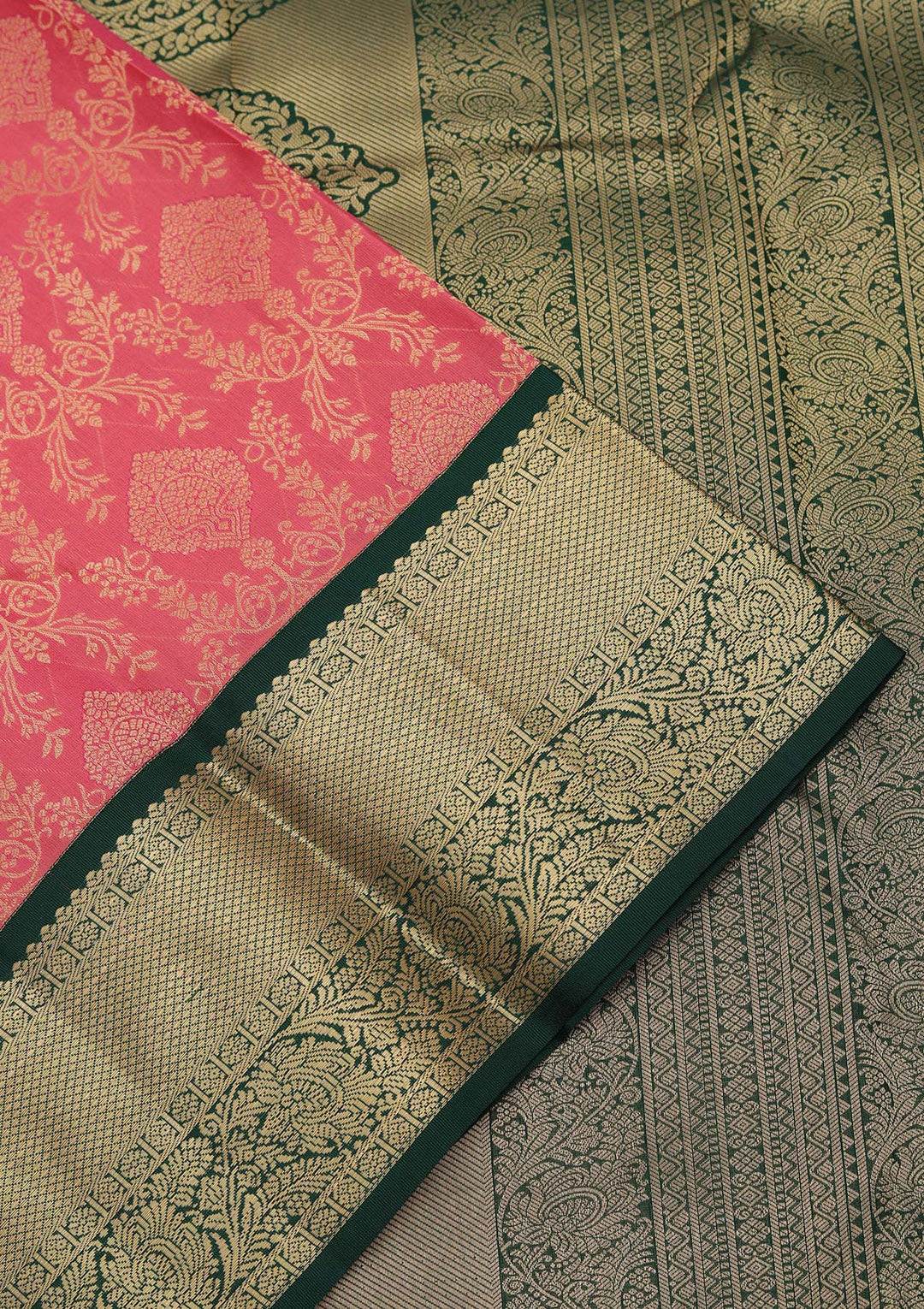 Pink Zariwork Pure Silk Saree