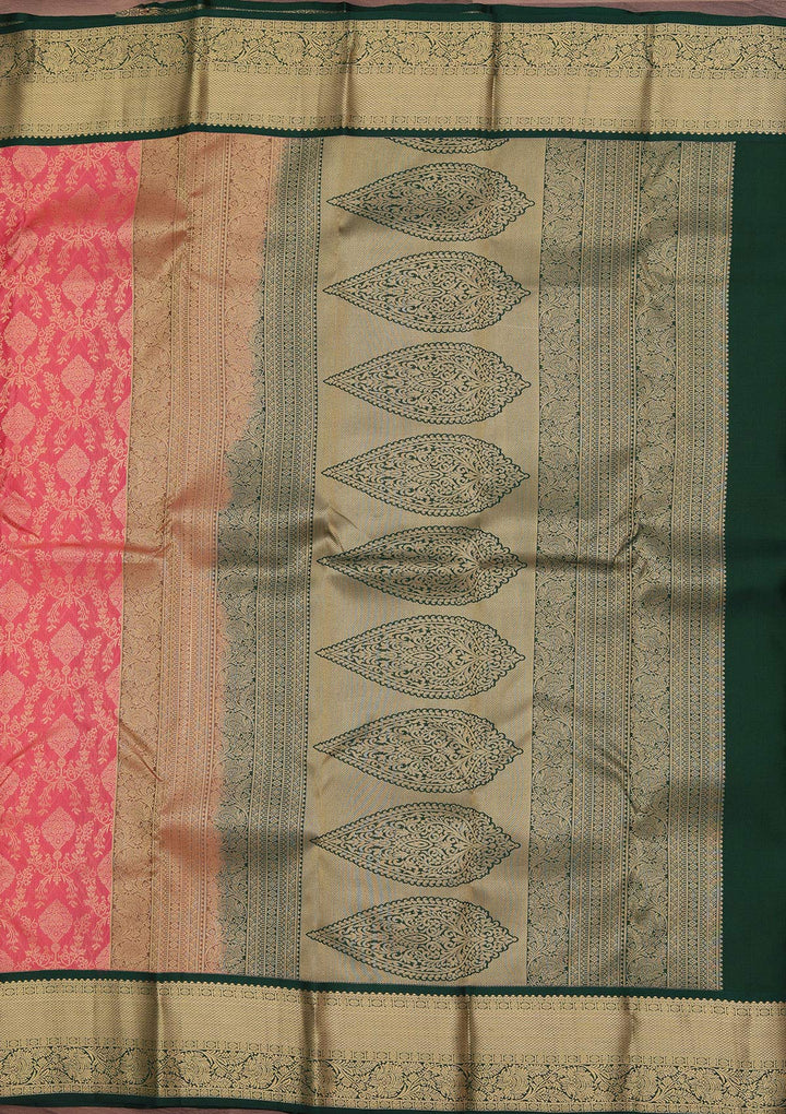 Pink Zariwork Pure Silk Saree