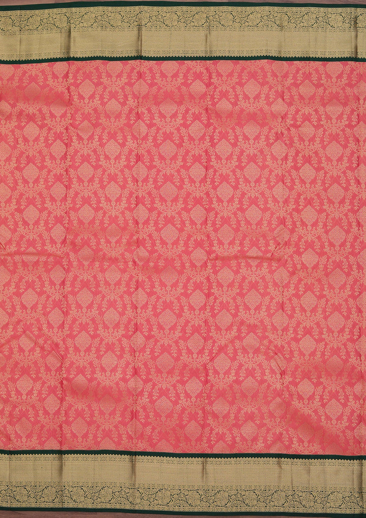 Pink Zariwork Pure Silk Saree