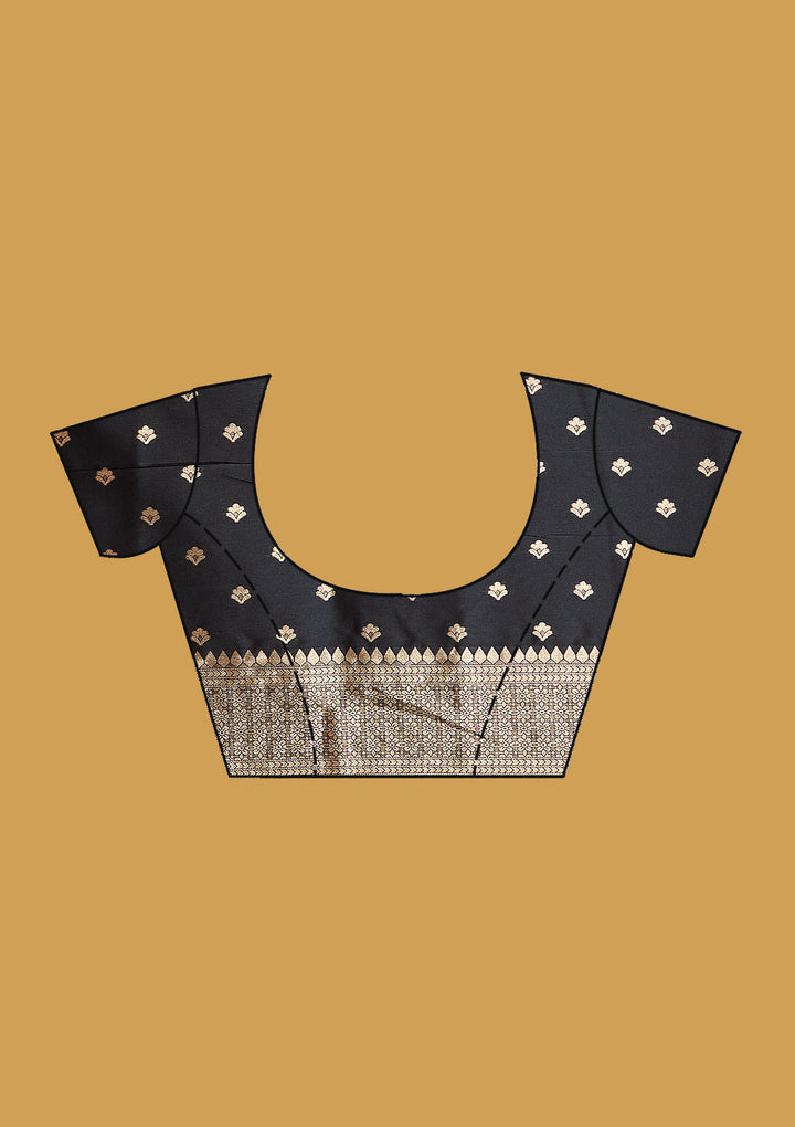 Black Zariwork (Silver) Art Silk Silk Saree