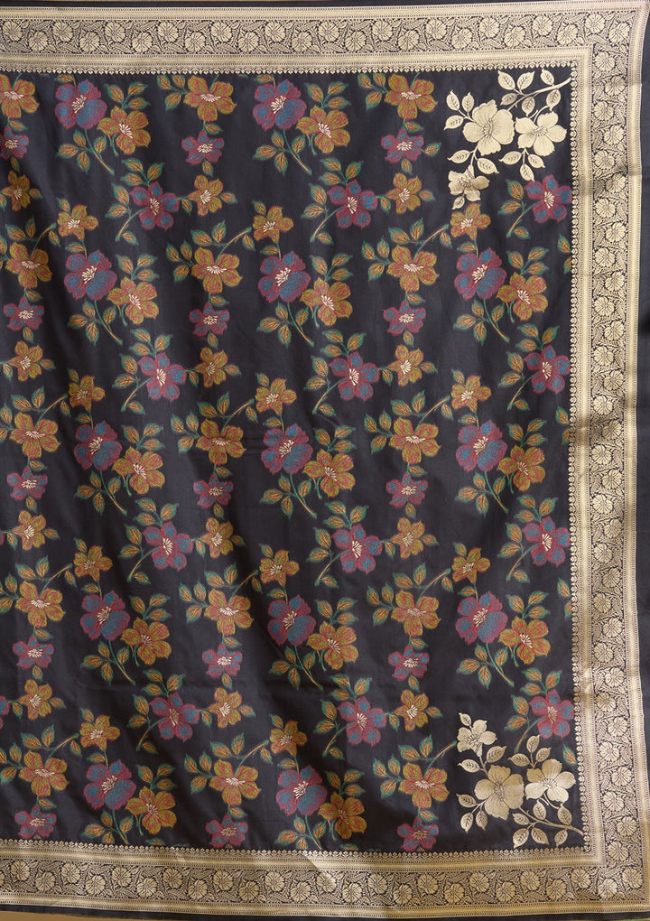 Black Zariwork (Gold) Art Silk Silk_Saree