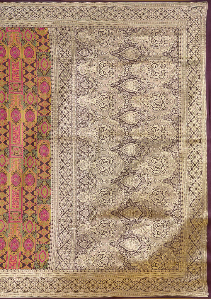 Black Zariwork (Gold) Art Silk Silk Saree