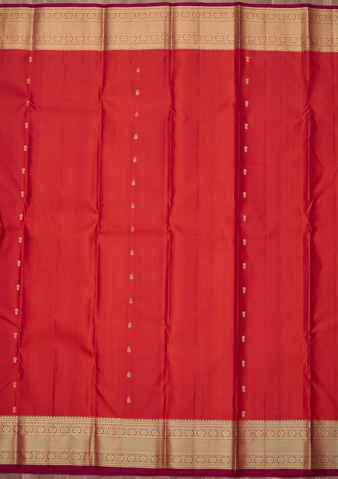 Red Zariwork (Gold) Pure Silk Silk_Saree