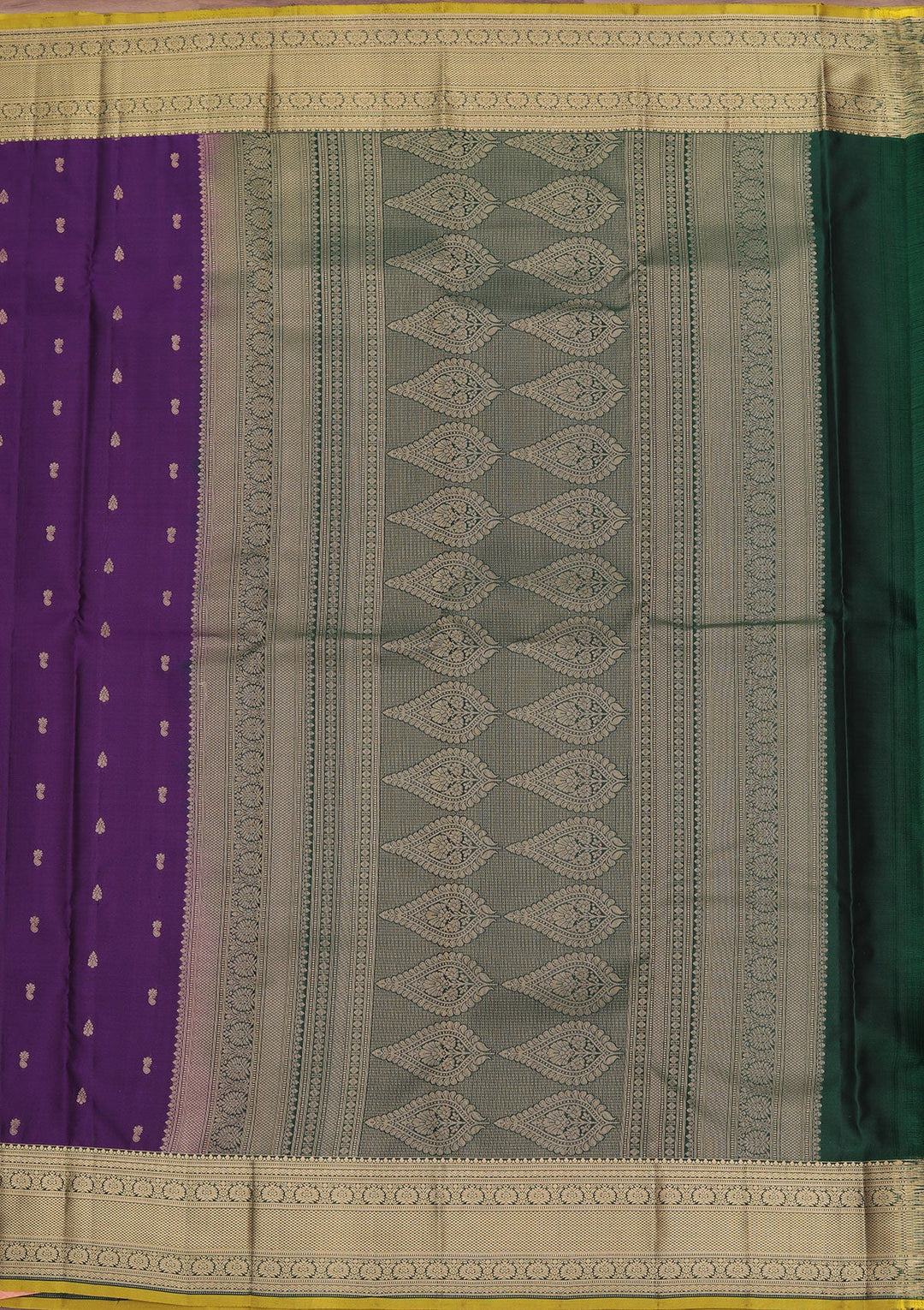 Purple Zariwork Pure Silk Saree