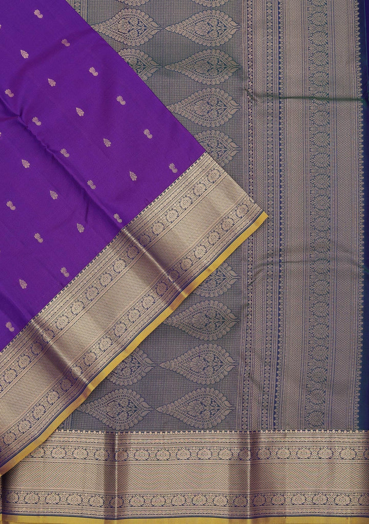 Violet Zariwork Pure Silk Saree
