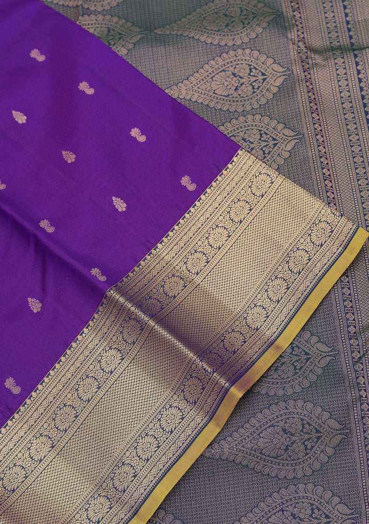 Violet Zariwork Pure Silk Saree