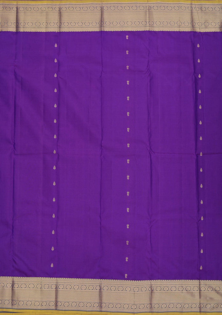 Violet Zariwork Pure Silk Saree