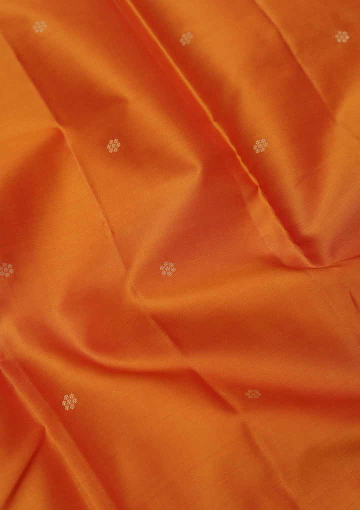 Mustard Zariwork Pure Silk Saree