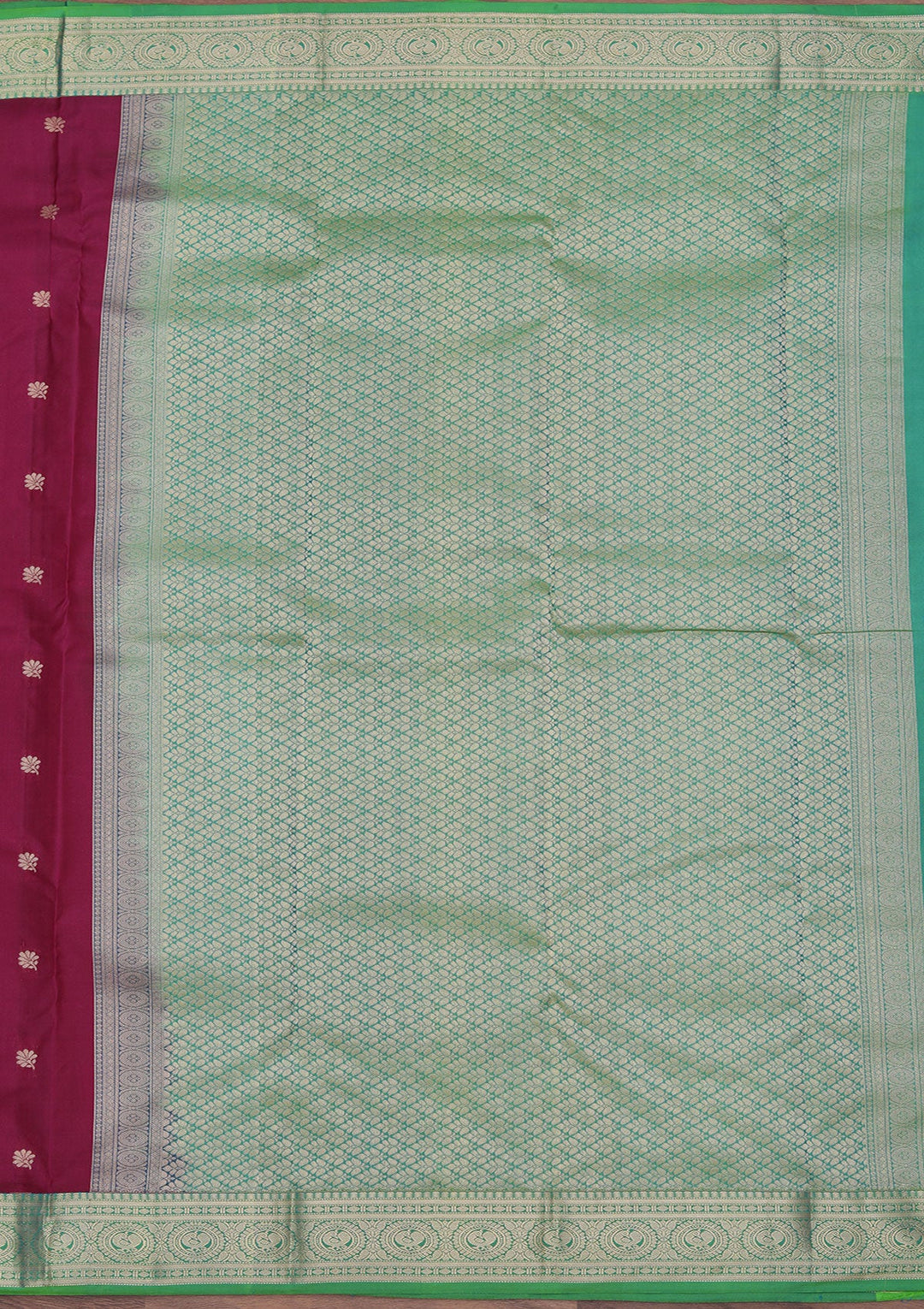 Wine Zariwork Pure Silk Saree