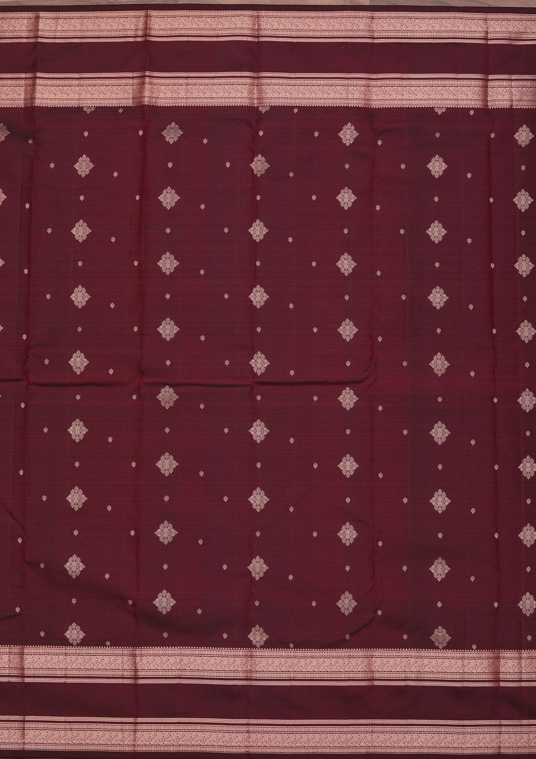 Maroon Zariwork Pure Silk Saree
