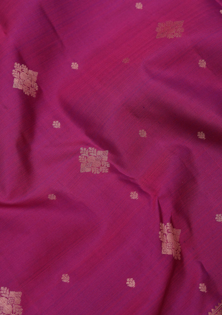 Wine Zariwork Pure Silk Saree