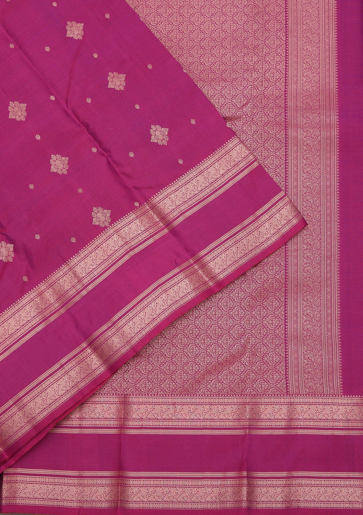 Wine Zariwork Pure Silk Saree