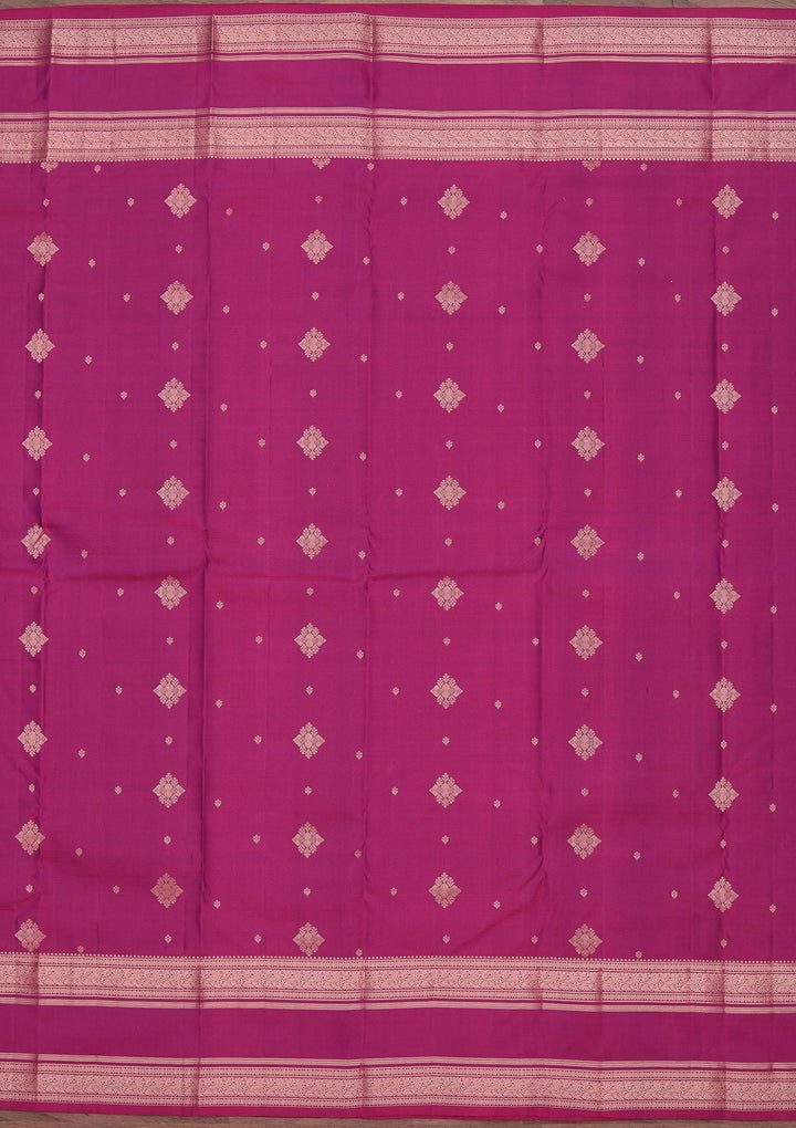 Wine Zariwork Pure Silk Saree